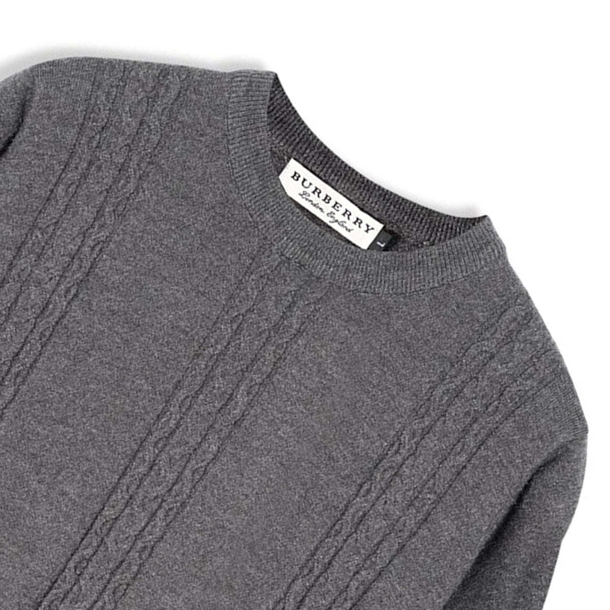 BR - Grey - Cable Knit Sweater