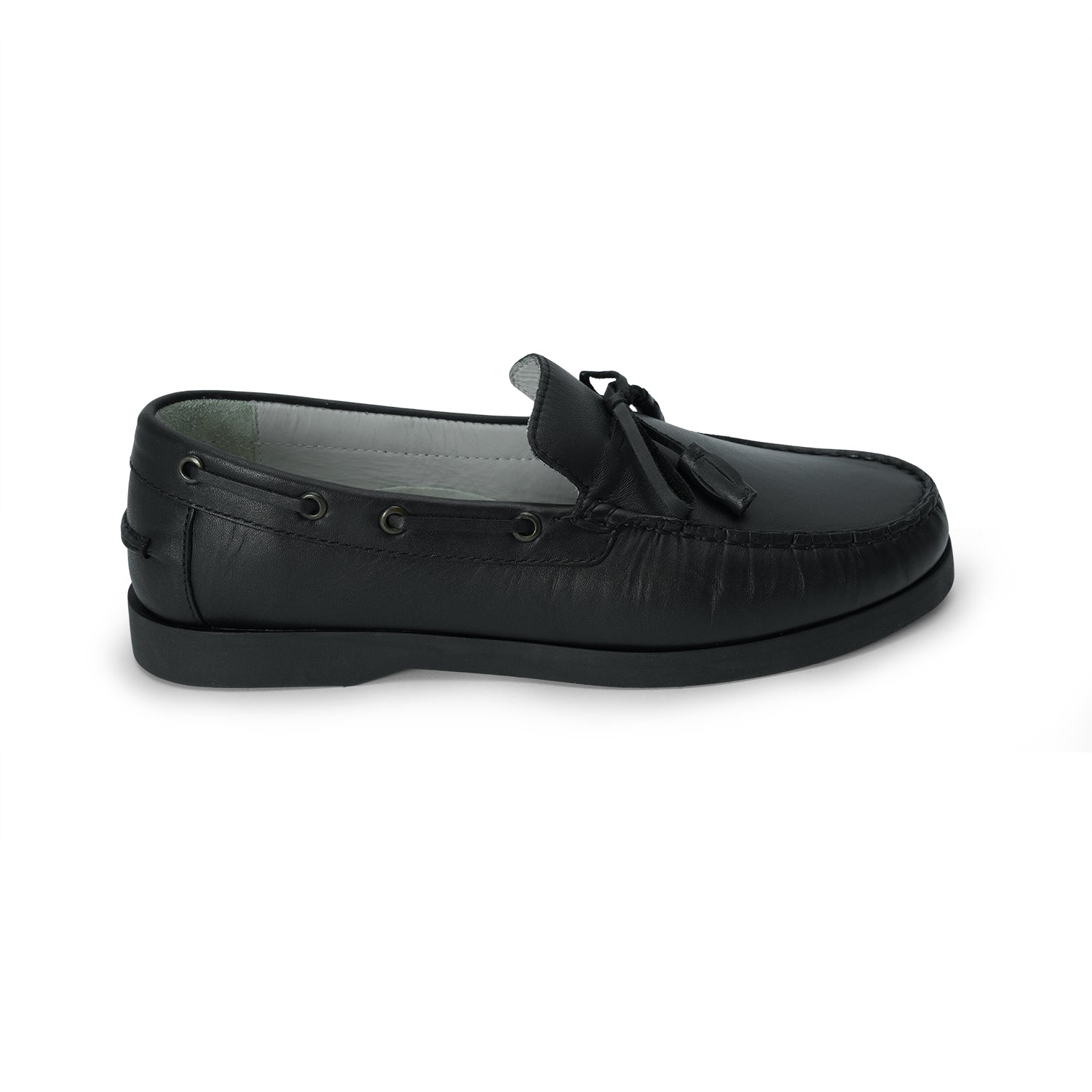 Men Attitude Black Moccasin