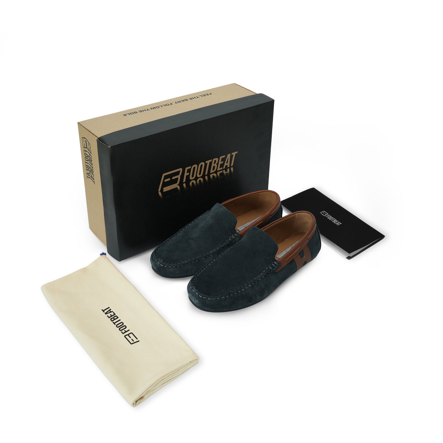 Men Dark Blue Moccasin