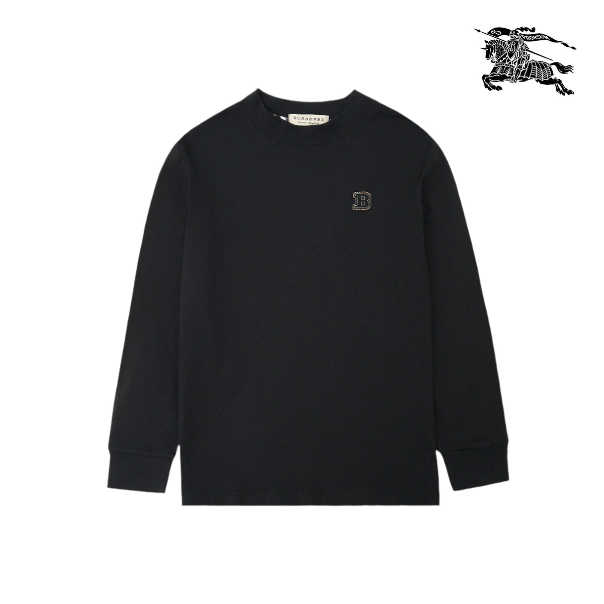 BR - Black - Mock Neck Sweatshirt