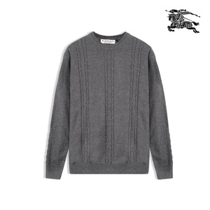BR - Grey - Cable Knit Sweater