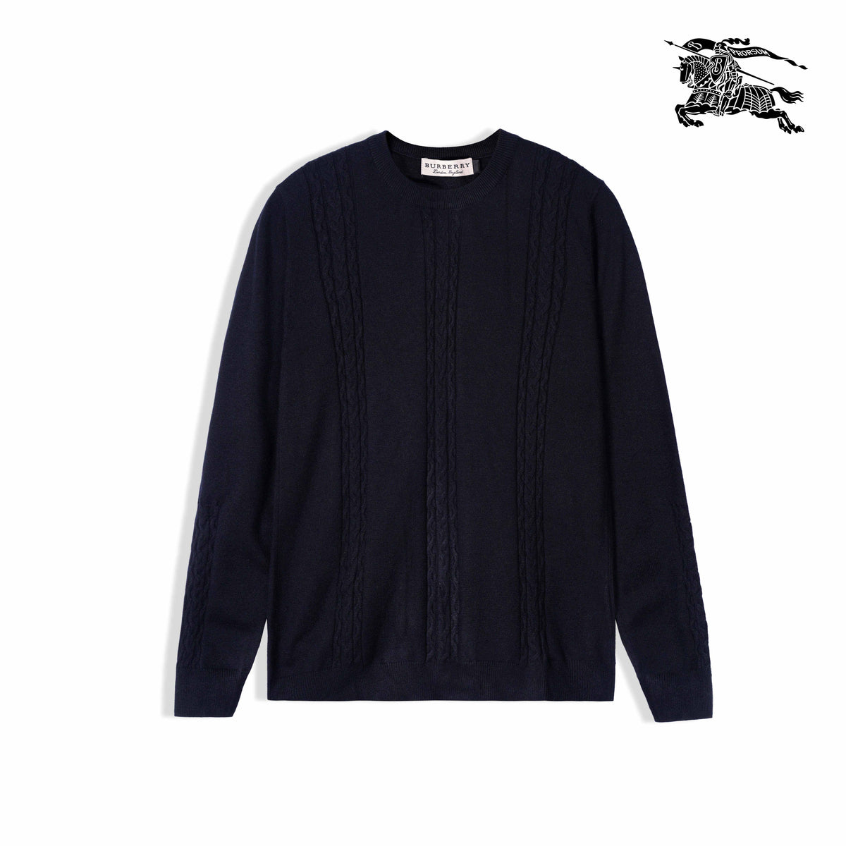 BR - Black - Cable Knit Sweater